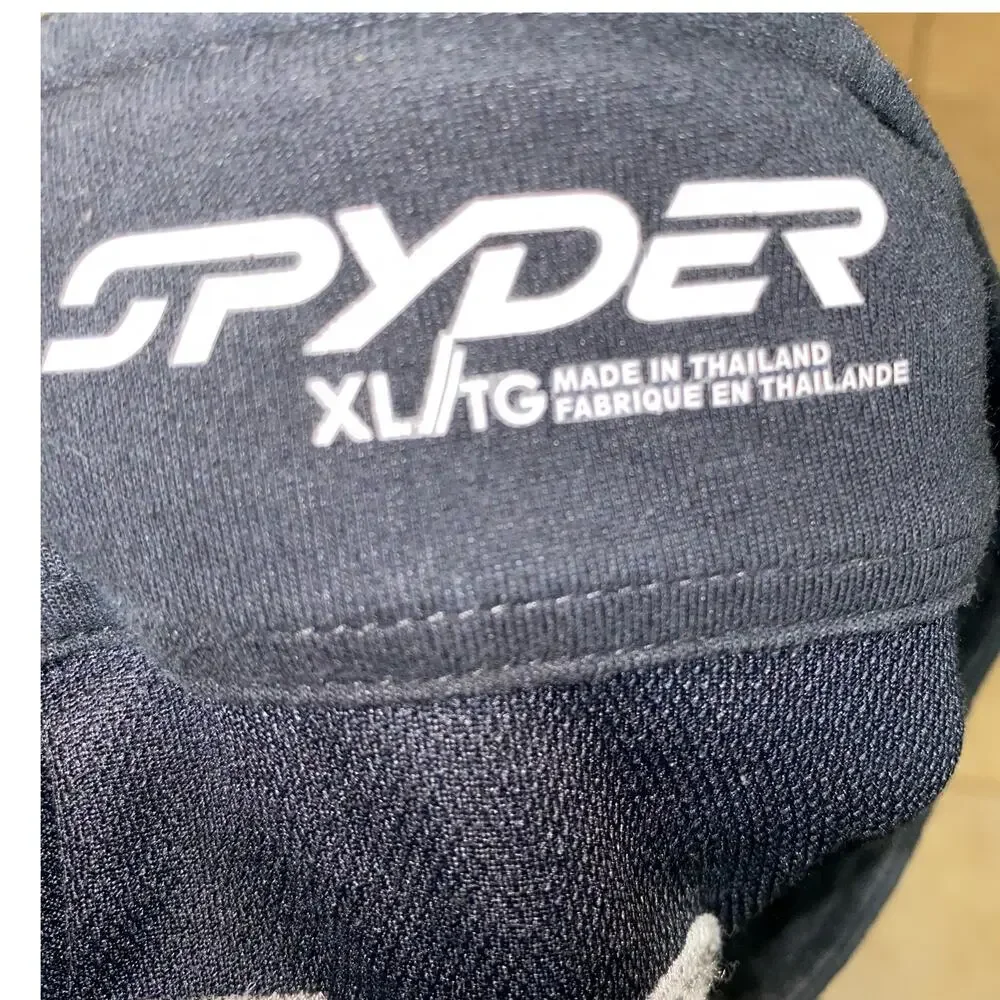 Spyder Men’s Black Long Sleeve Half Zip Performance Pullover Size XL